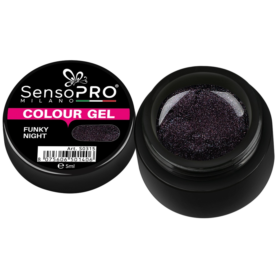 Gel UV Colorat Funky Night SensoPRO, 5ml