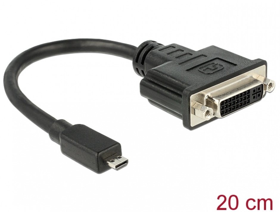 Adaptor micro HDMI-DVI Delock, 20cm