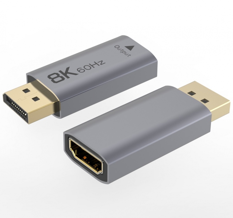 Adaptor DisplayPort la HDMI 8K, 4K144Hz, OEM - imagine 1