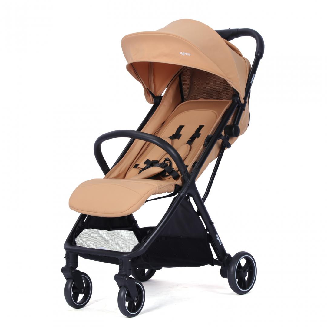 Cărucior Sport U-Grow AutoFold 0-48 luni, Maro - imagine 2