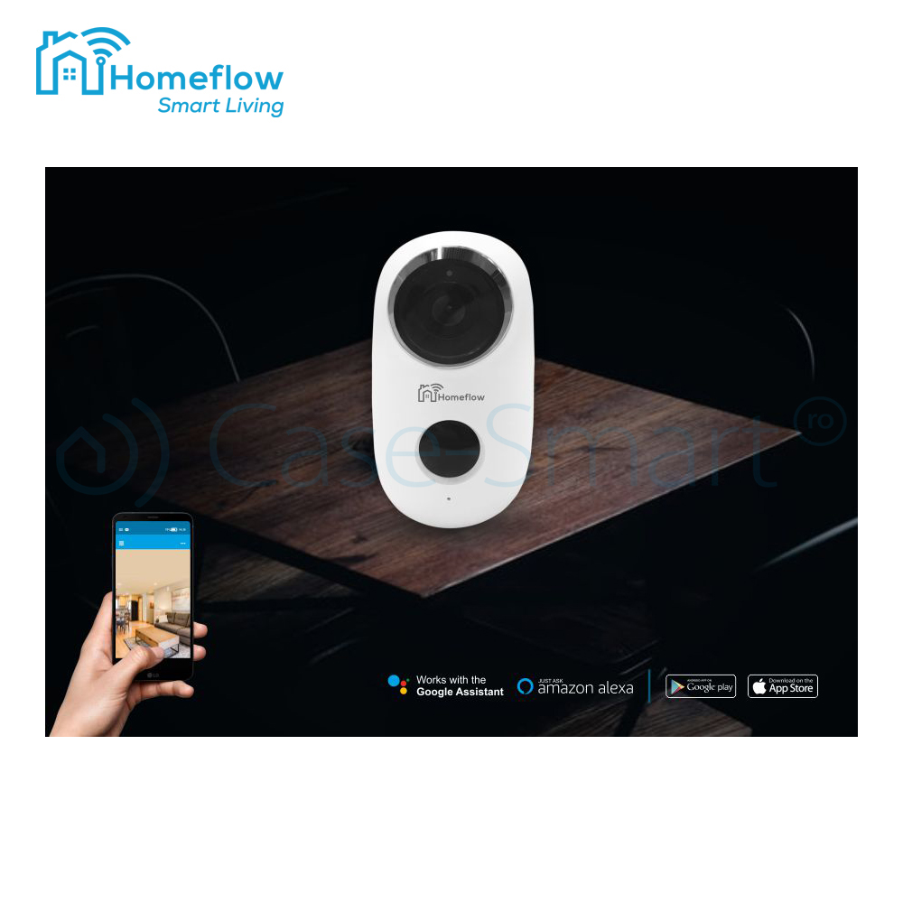 Camera Wireless Homeflow C-6002, 720P, Smart Life - imagine 3