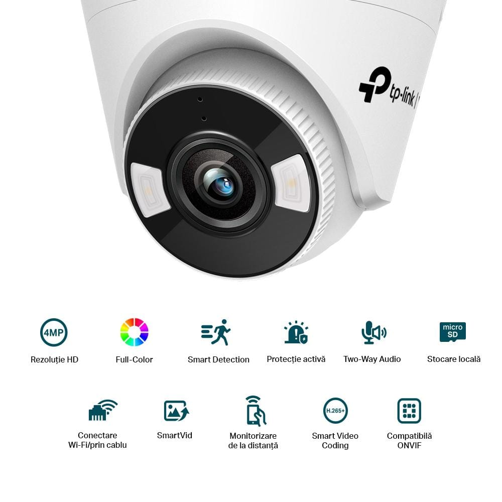 Cameră IP Wi-Fi TP-Link C440-W 4MP - Supraveghere HD Profesională - imagine 3