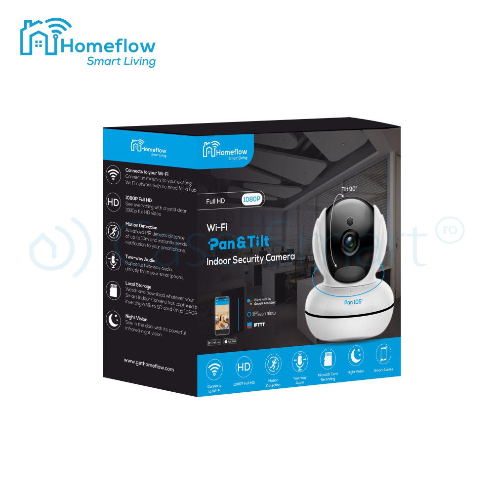 Camera Wireless Homeflow C-6001, Full HD, Rotativa - imagine 4