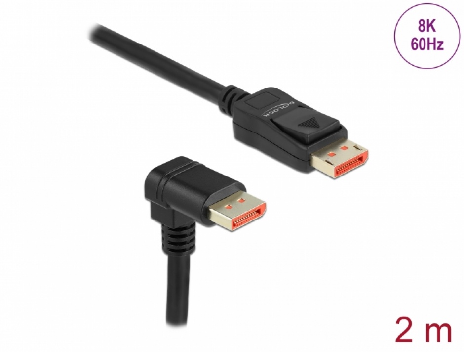 Cablu DisplayPort 8K HDR 2m Delock 87051