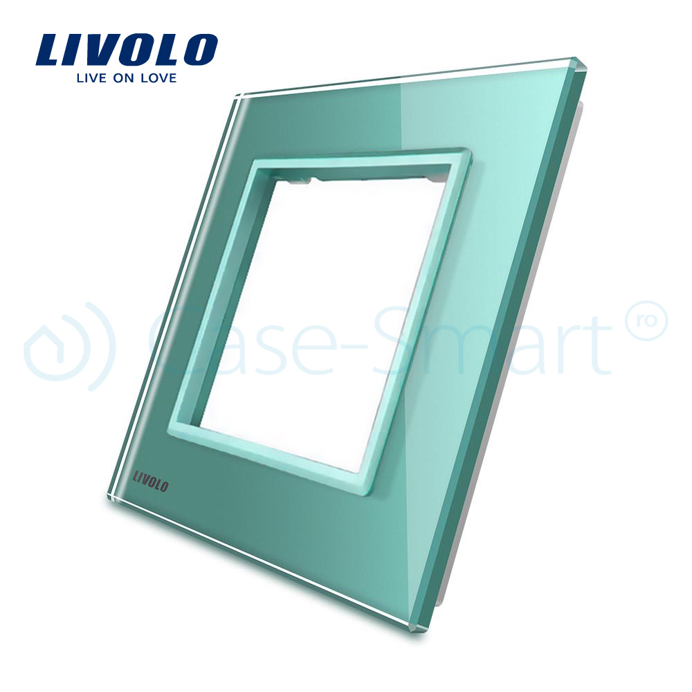 Rama Priză Simplă Livolo din Sticlă Cristal - imagine 8
