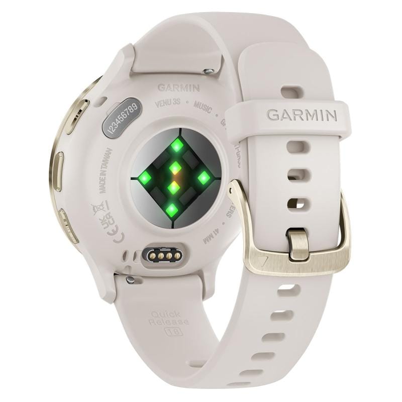 Ceas Smartwatch Garmin Venu 3S Ivory/Soft Gold | Display AMOLED - imagine 8