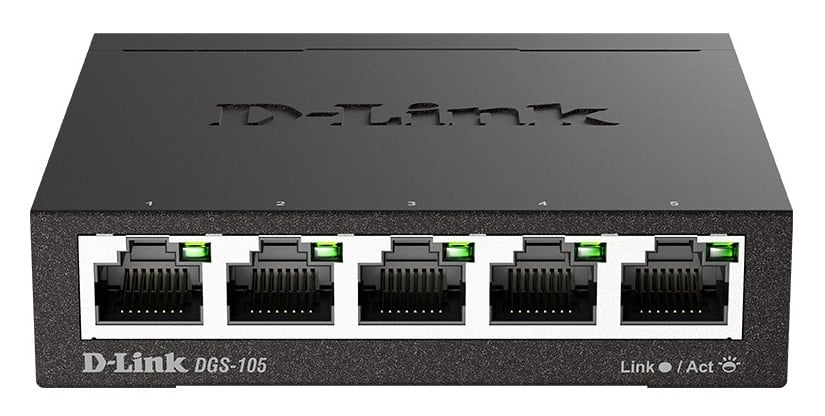 Switch D-Link DGS-105 Gigabit, 5 Porturi, Plug & Play