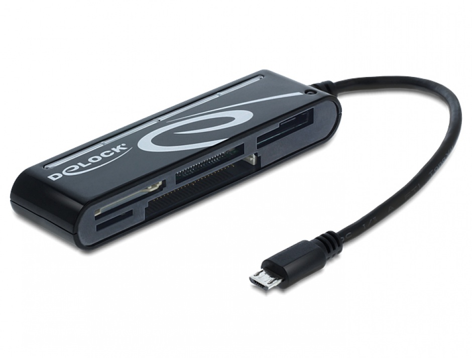 Cititor Carduri Delock 6 Sloturi USB OTG