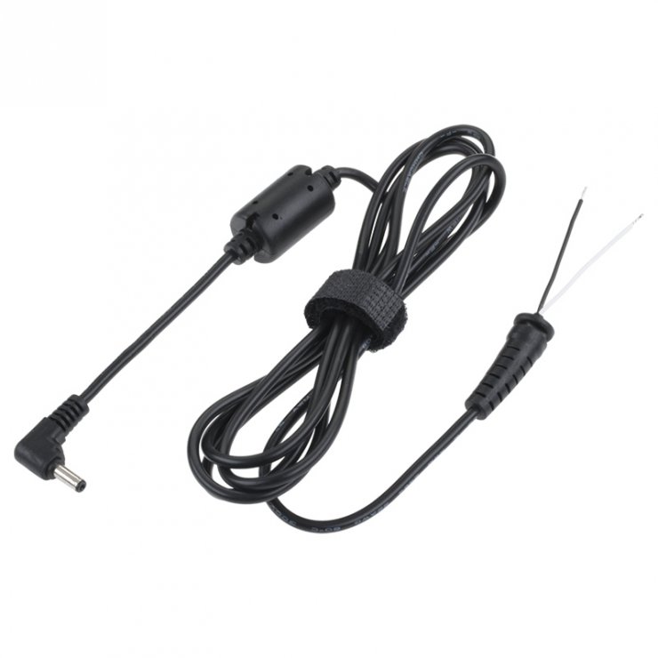 Cablu DC Mufă Unghi 3.5x1.5mm Fire Deschise 1.5m Oem