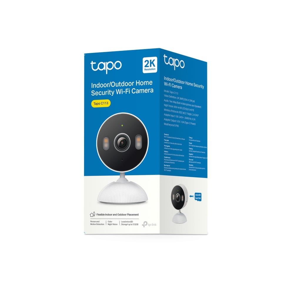 Cameră supraveghere TP-Link Tapo C113 Wi-Fi 2K IP65 - imagine 20