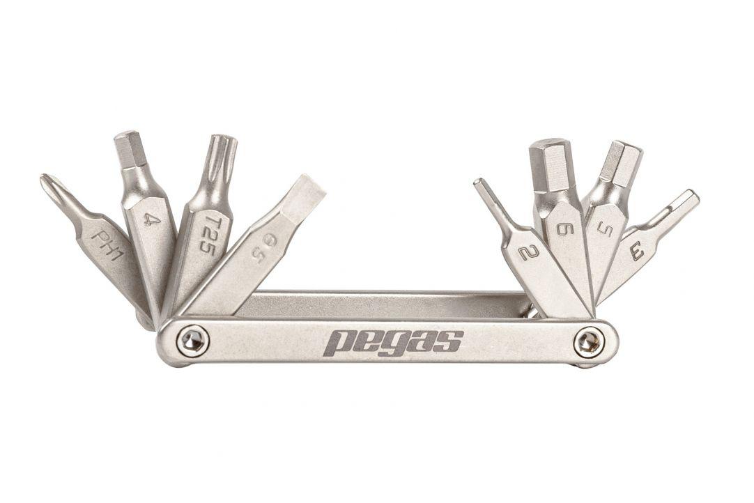 Mini Set Scule Pegas 8 in 1 Oțel Cr-V - Compact și Versatil - imagine 6