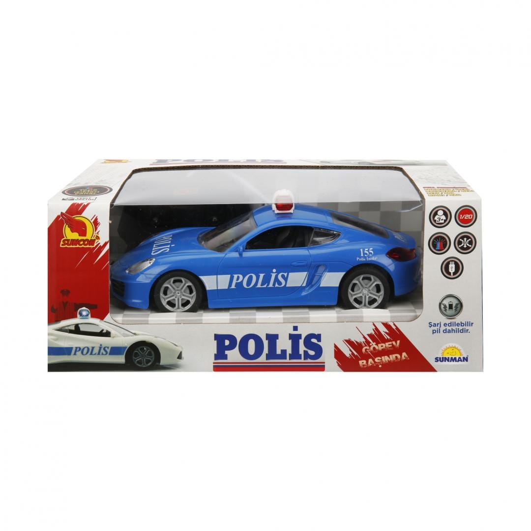 Mașină Poliție Telecomandă Aztec 1:20 Sunman - Cu USB R/C - imagine 8