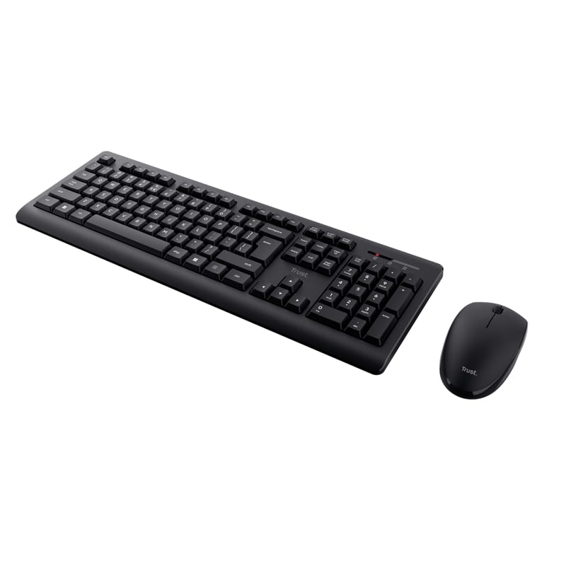 Kit Wireless Trust Primo Negru - Tastatură și Mouse 1200 DPI - imagine 8