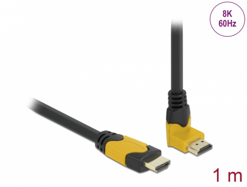 Cablu HDMI Delock 8K, 1m, eARC, VRR