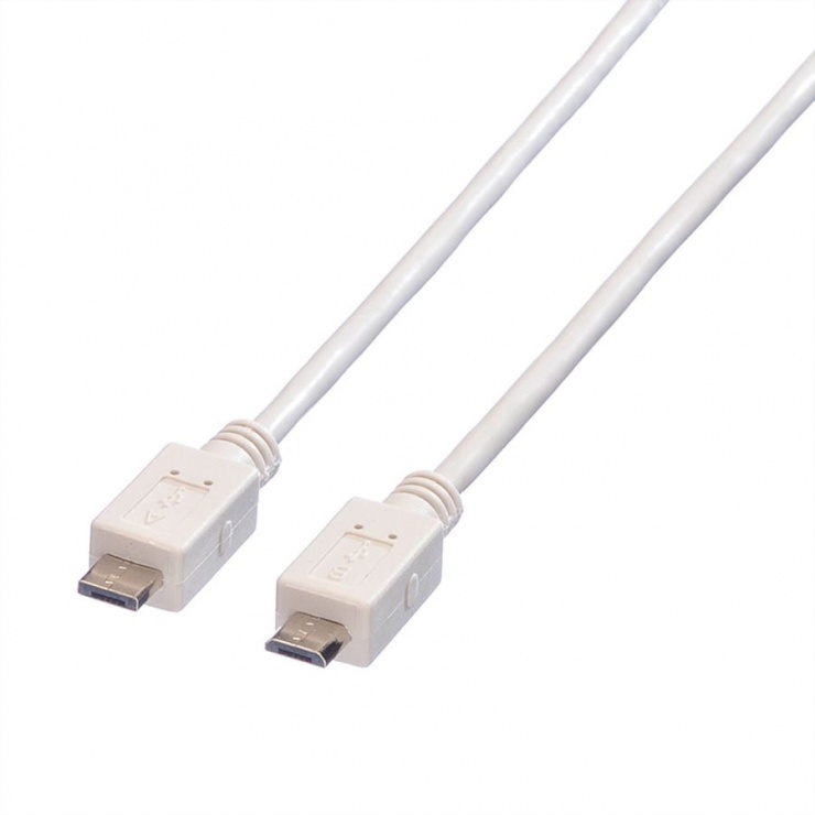 Cablu Micro USB T-T 1.8m Alb, Value