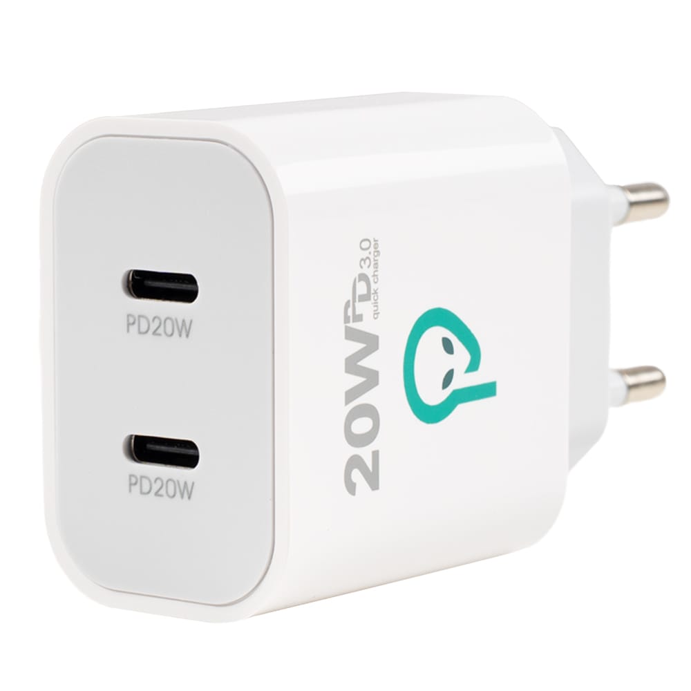 Alimentator SPACER 2x USB-C PD 20W - Încărcare Rapidă Duală - imagine 7