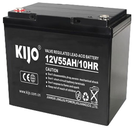 Acumulator plumb-acid AGM Deep Cycle JM12-55,  KIJO, 12V, 55Ah, conector M6