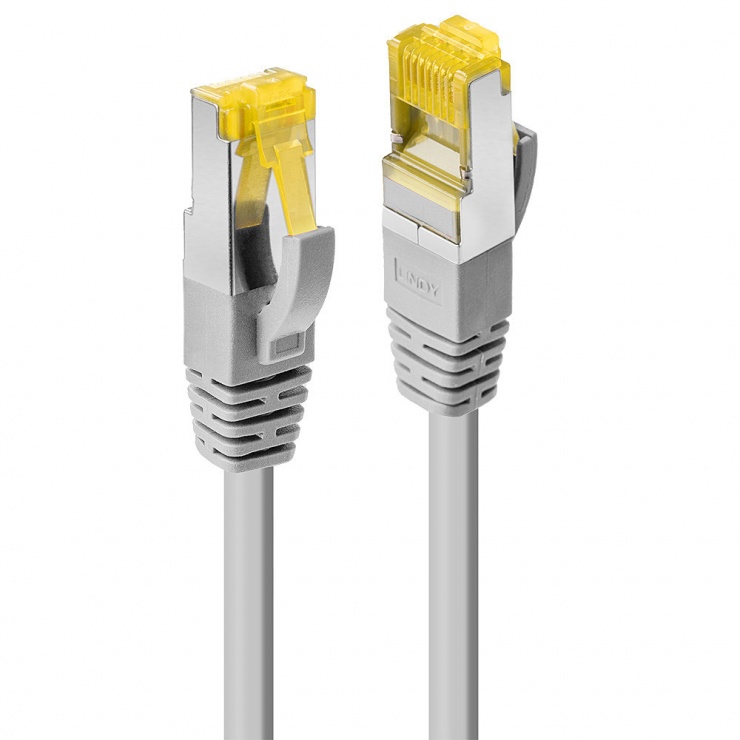 Cablu Lindy Cat.7 S/FTP 15m, Gri, 10 Gbps