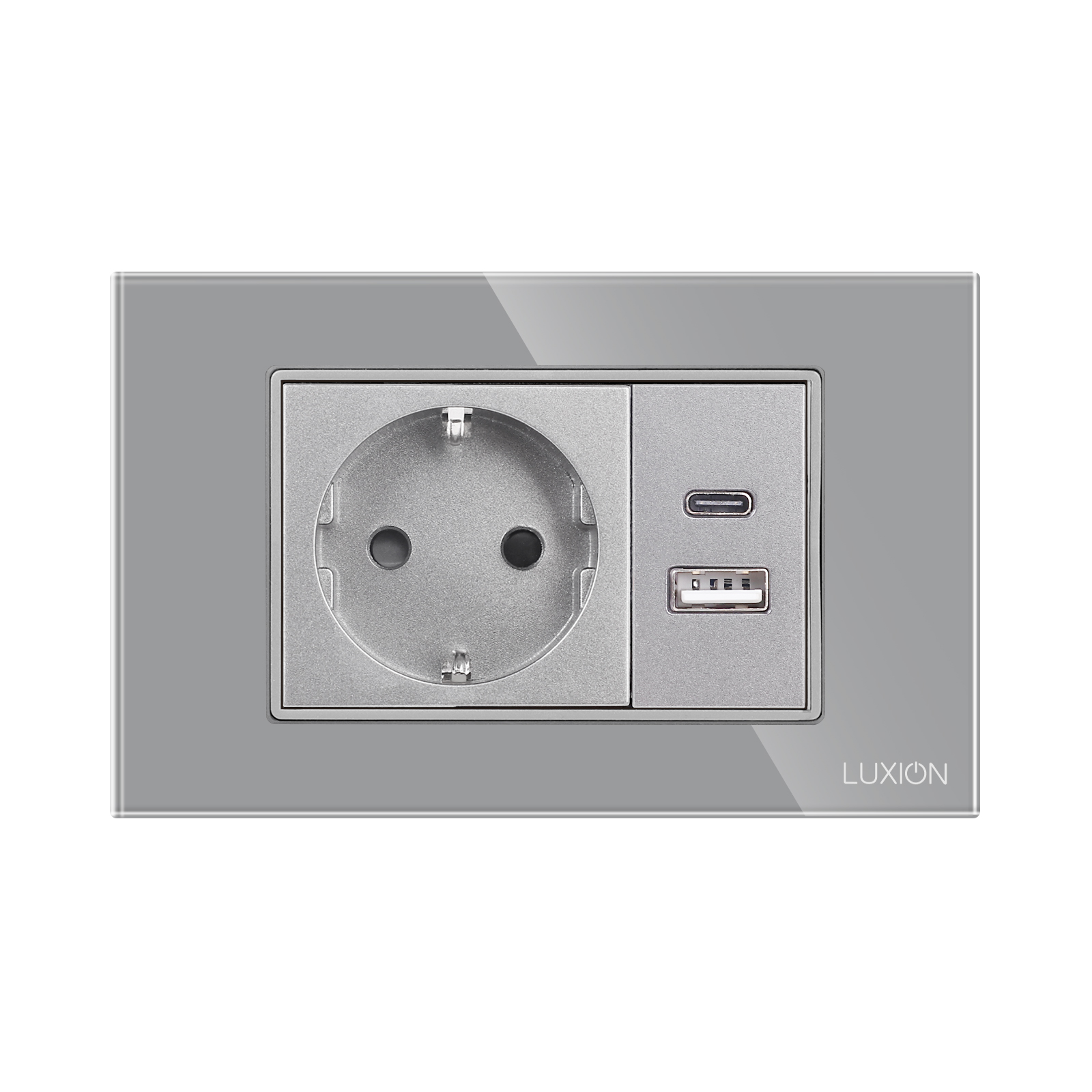 Priza Schuko si USB A+C cu Rama din Sticla LUXION, 3M - imagine 14