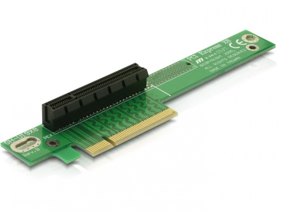 Riser PCI-E x8 90° Stânga Delock 89104
