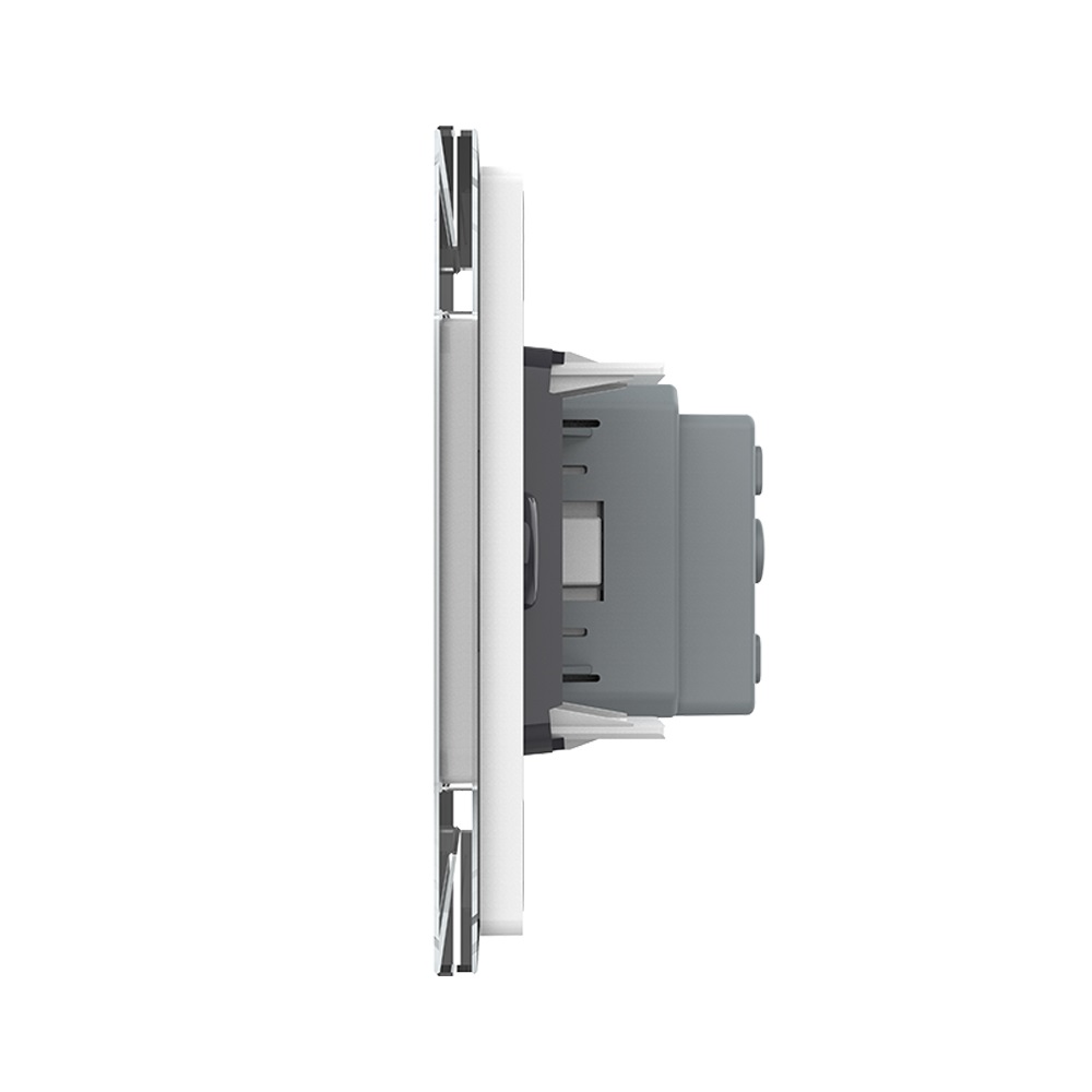 Priza Livolo cu Rama Sticlă 3M, Standard Italian - imagine 2