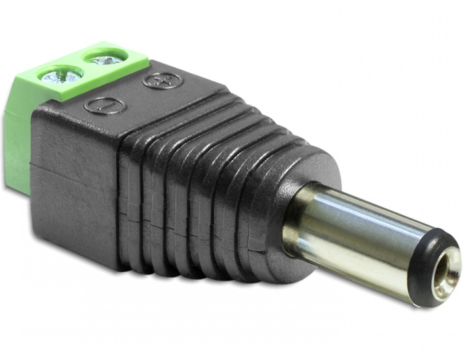Adaptor DC 2.5x5.5mm la Bloc Terminal Delock