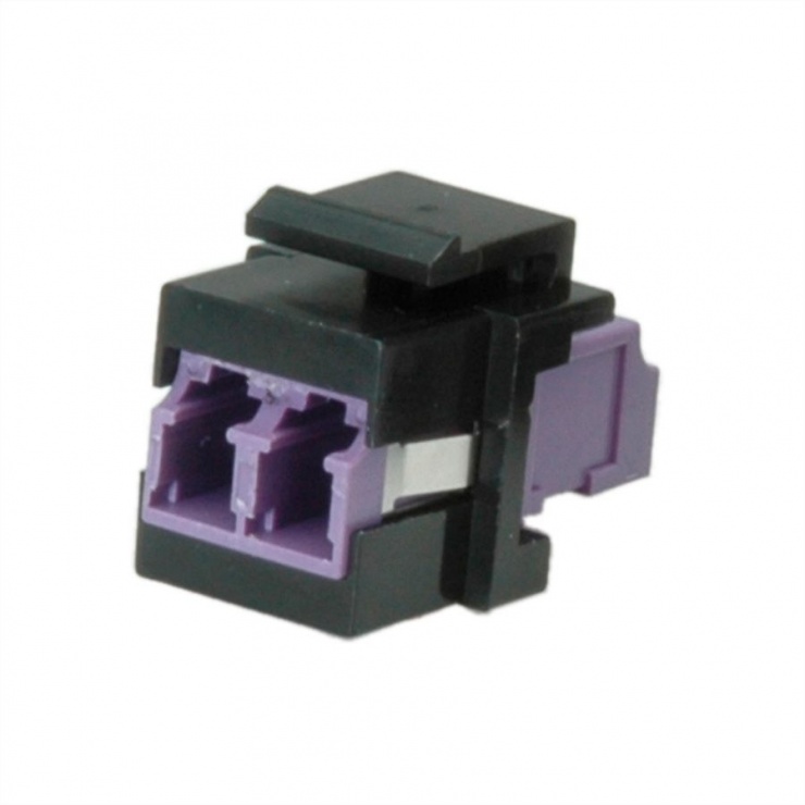 Keystone Fibra Optică LC-LC OM4 Duplex Roline