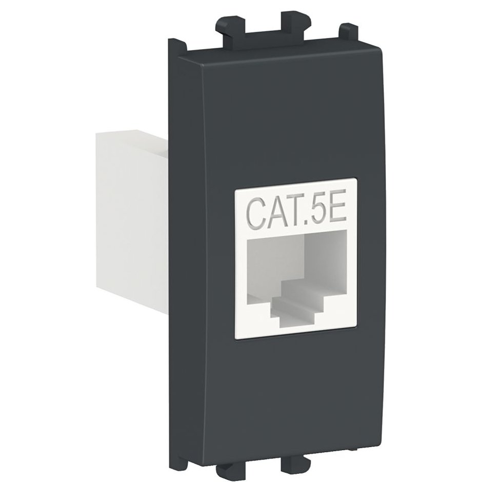 Priza Date RJ45 Cat5e Schneider Easy Styl, Negru