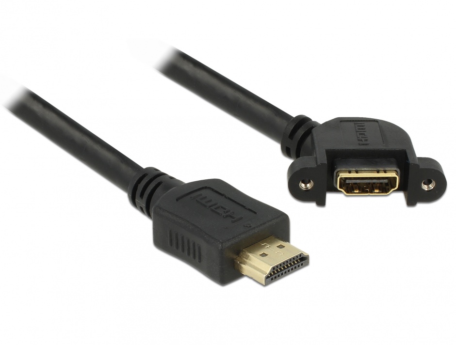 Cablu HDMI Delock 85467, 4K, Panel-Mount