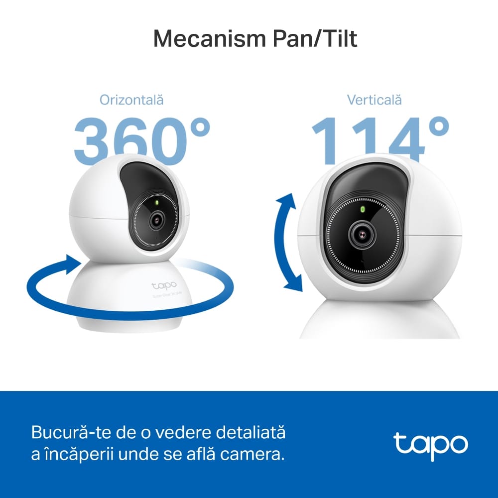 Cameră supraveghere TP-Link Tapo C230 WiFi 3K 5MP Pan/Tilt - imagine 15