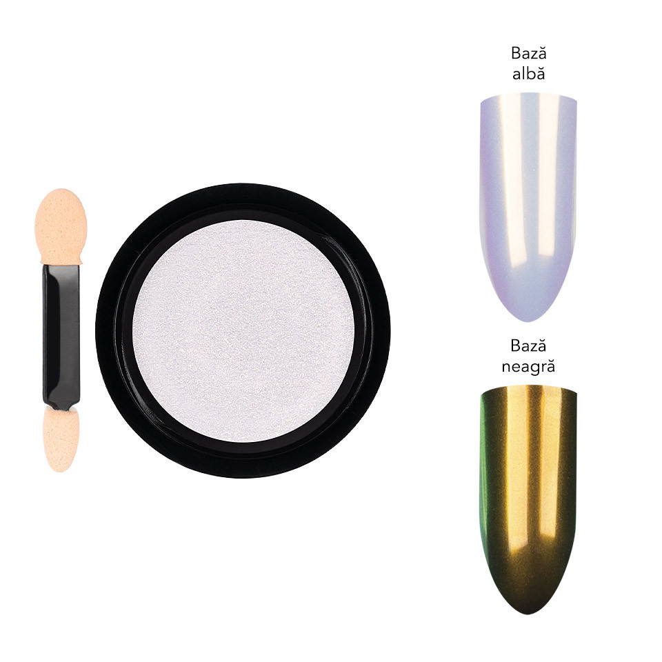 Pigment Unghii Aurora Luxorise Gold Patina, Efect Metalizat