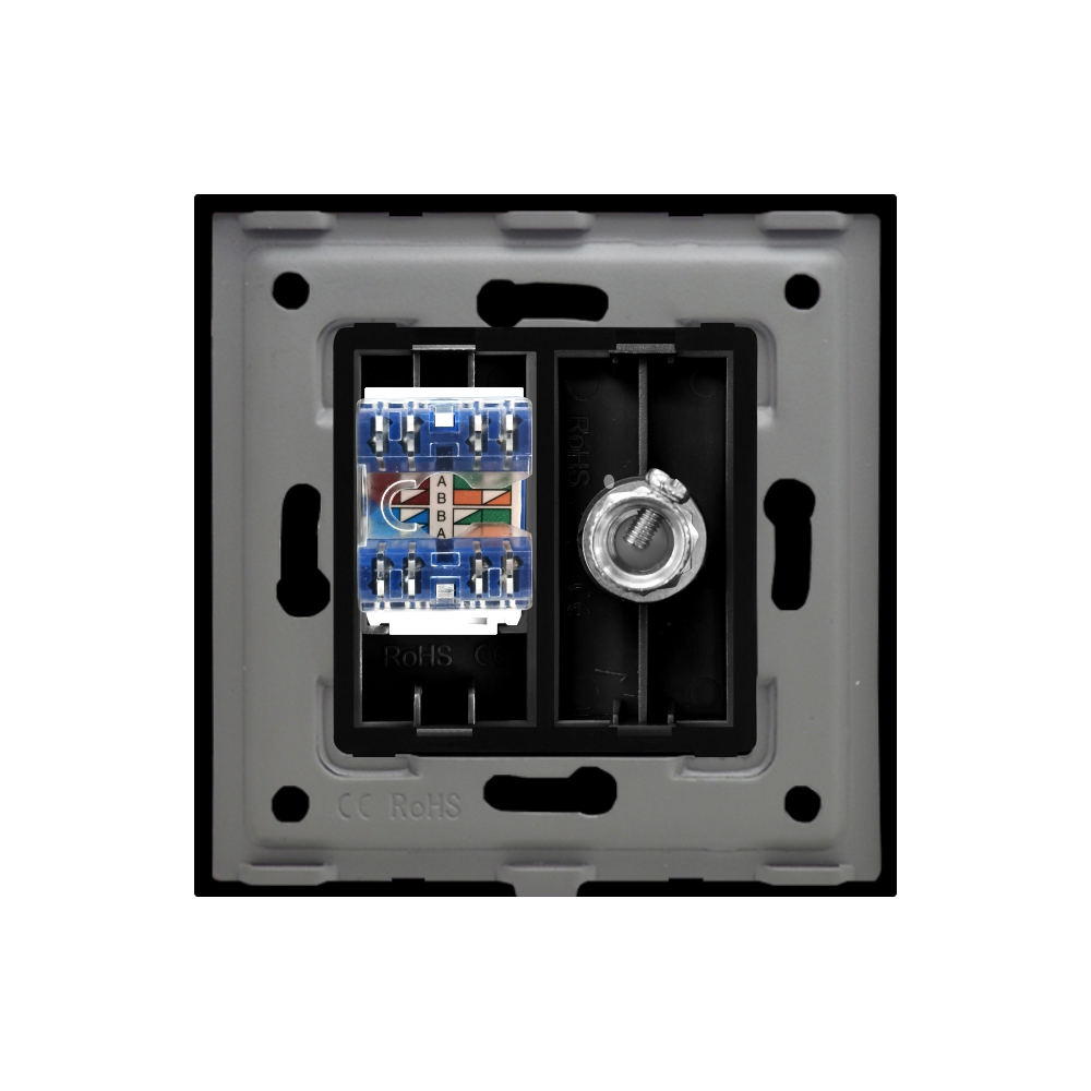 Priza TV+Internet Sticla LUXION - imagine 8