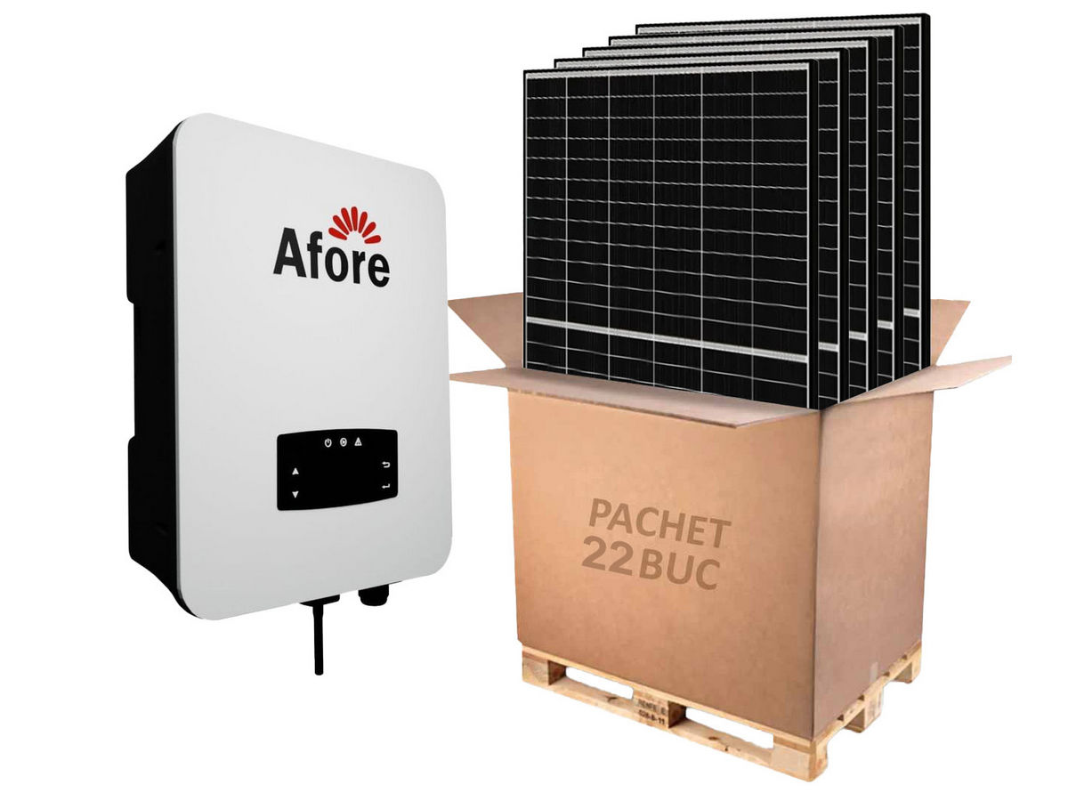 Kit Fotovoltaic 10KW Afore + 22 Panouri Canadian
