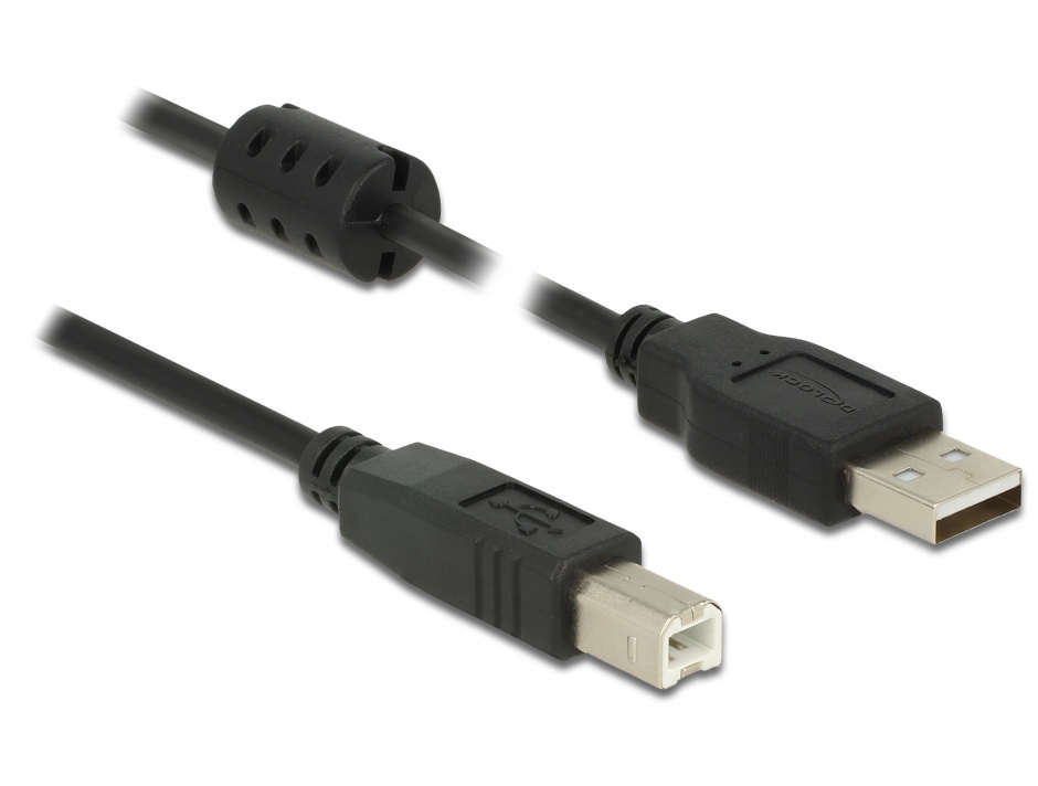 Cablu USB 2.0 Imprimantă 5m, Delock 84899