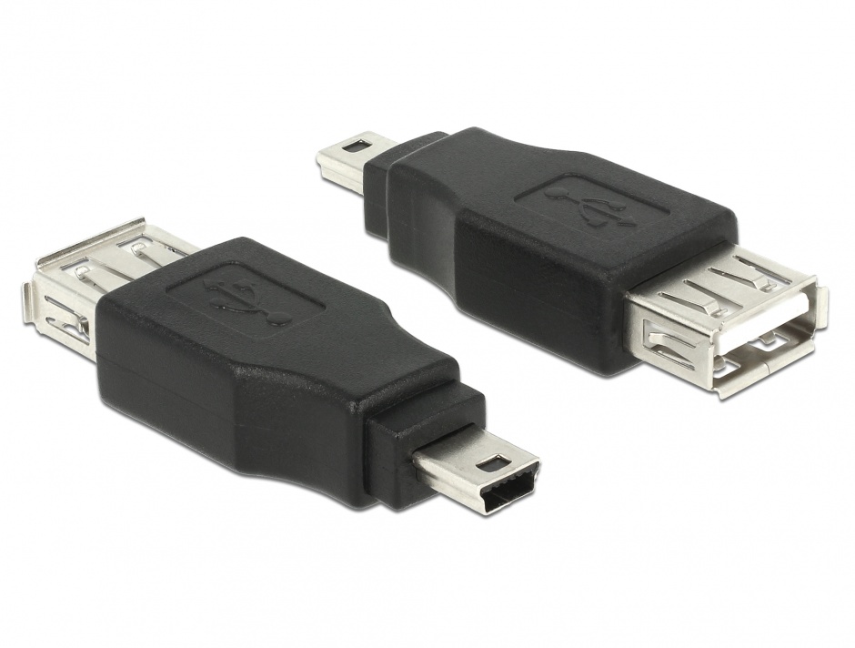Adaptor Mini USB la USB 2.0 OTG Delock