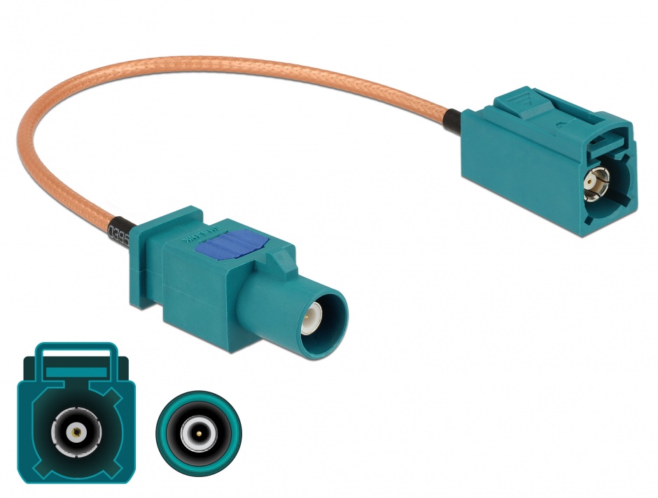 Cablu Antenă FAKRA Z 20cm Delock
