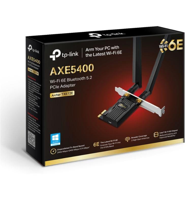 Adaptor WiFi 6E TP-Link Archer TXE72E AX5400 PCIe cu Bluetooth 5.2 - imagine 3
