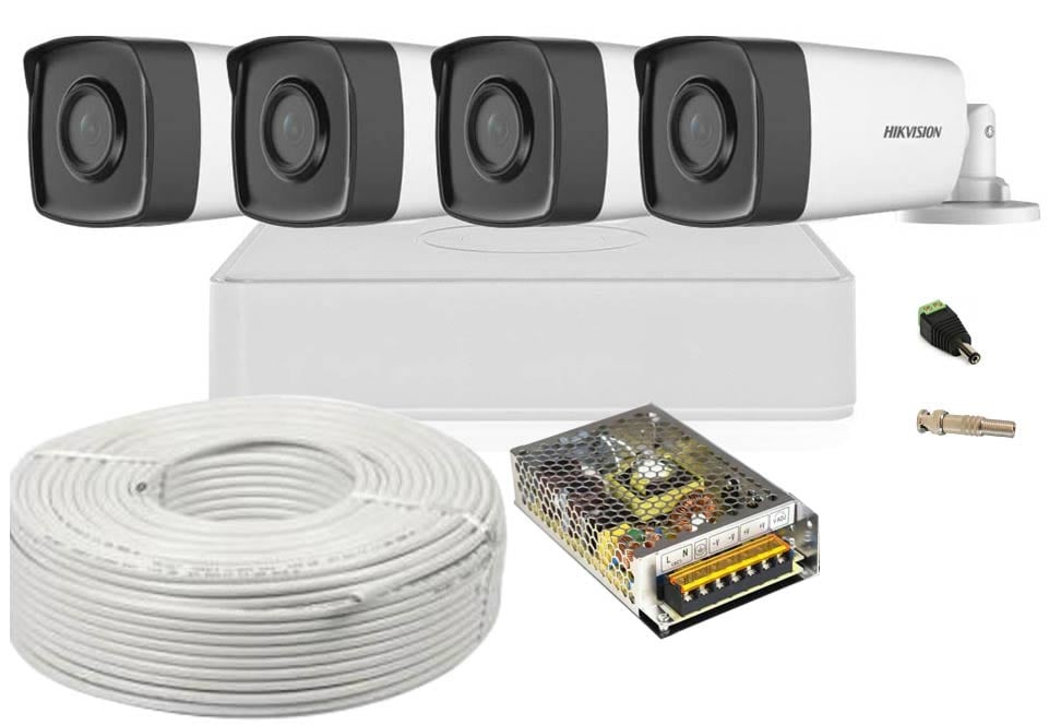 Kit Supraveghere Hikvision 4 Camere FullHD