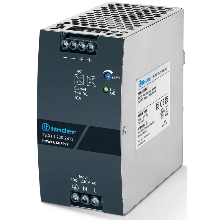 Sursă de alimentare Finder 78.X1.1.230.2412, 240W, 24VCC
