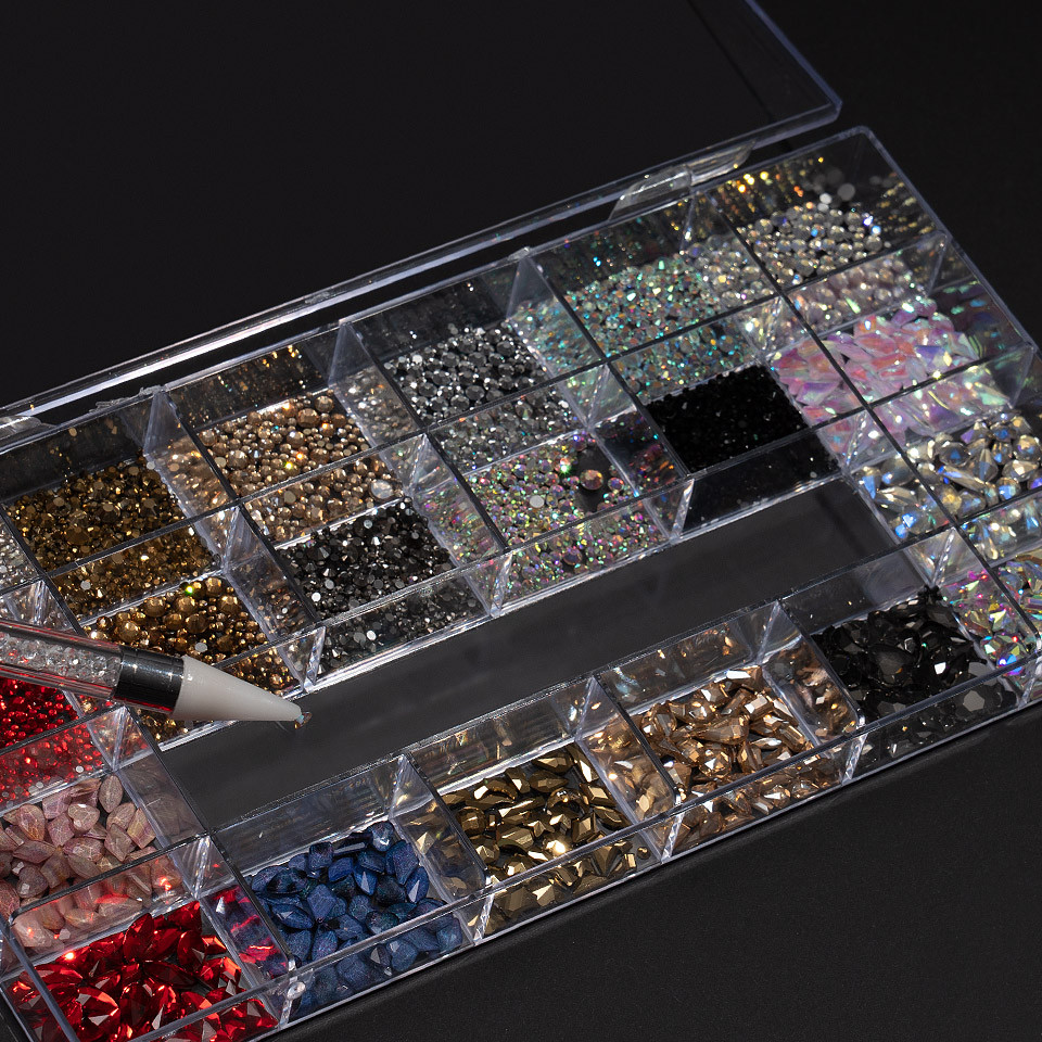 Set Cristale Unghii Luxorise, 20 Modele Crystal Blossom