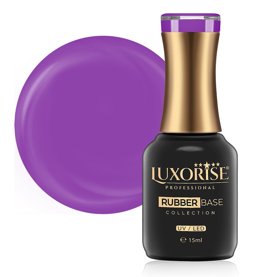 Rubber Base Luxorise Violet Velvet 15ml - imagine 2