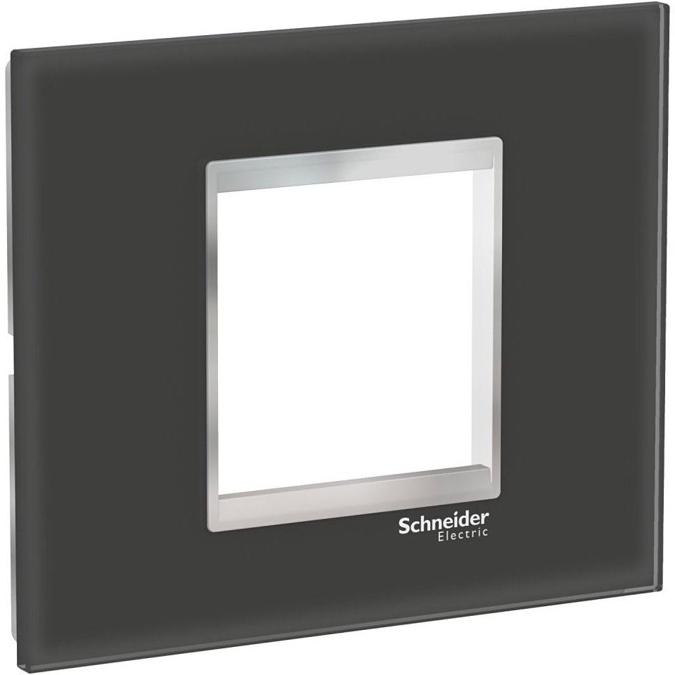 Rama Sticlă 2M Schneider Easy Styl, Negru/Crom
