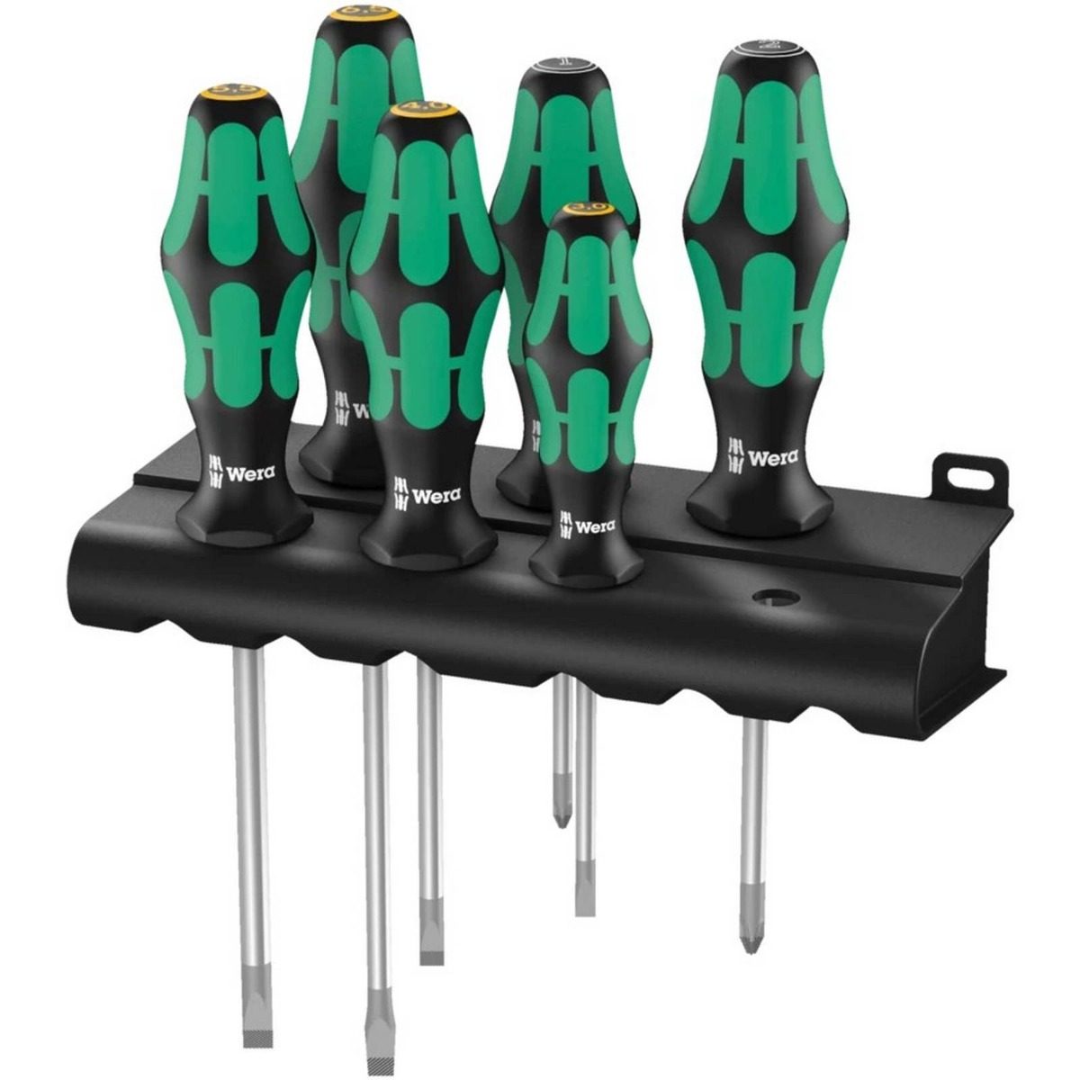 Set 6 Șurubelnițe Wera Kraftform Plus Lasertip cu suport
