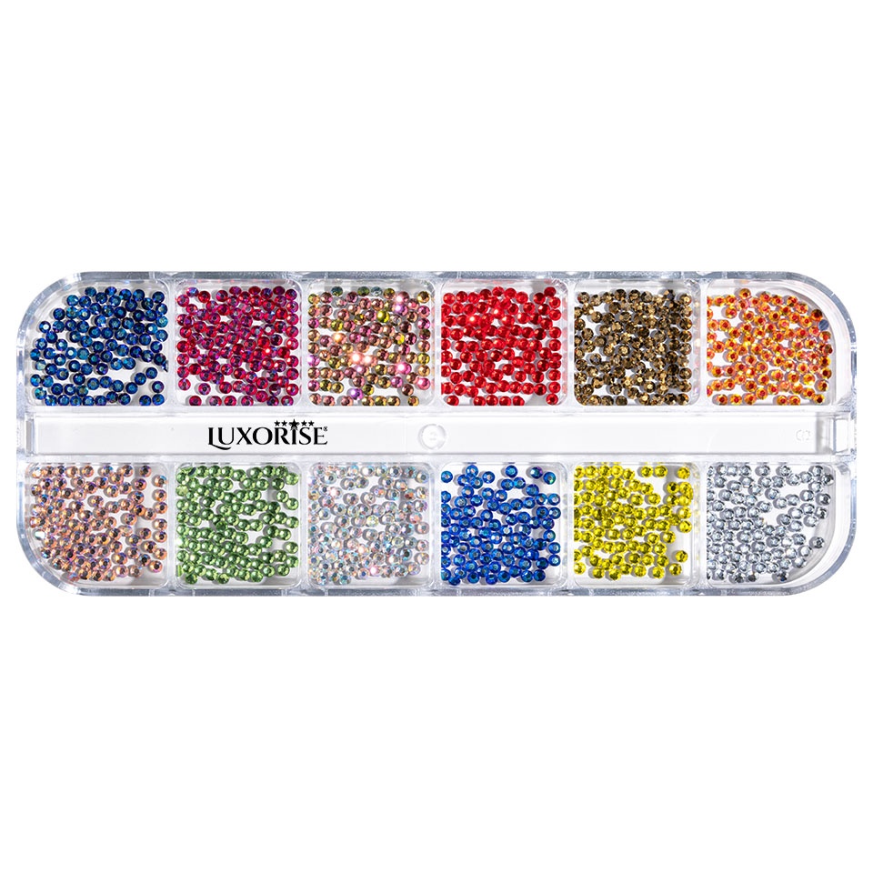 Strasuri Unghii LUXORISE Peacock Crystals | Manichiură Spectaculoasă