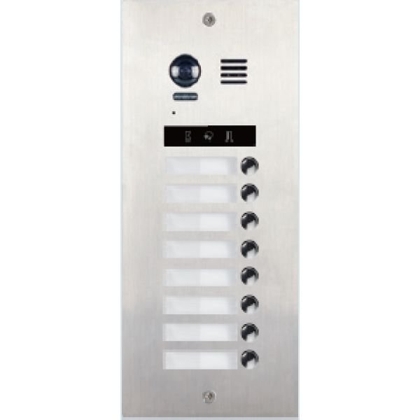 Panou Video V-TECH DMR21-S8, 8 Butoane, Antivandal IP55