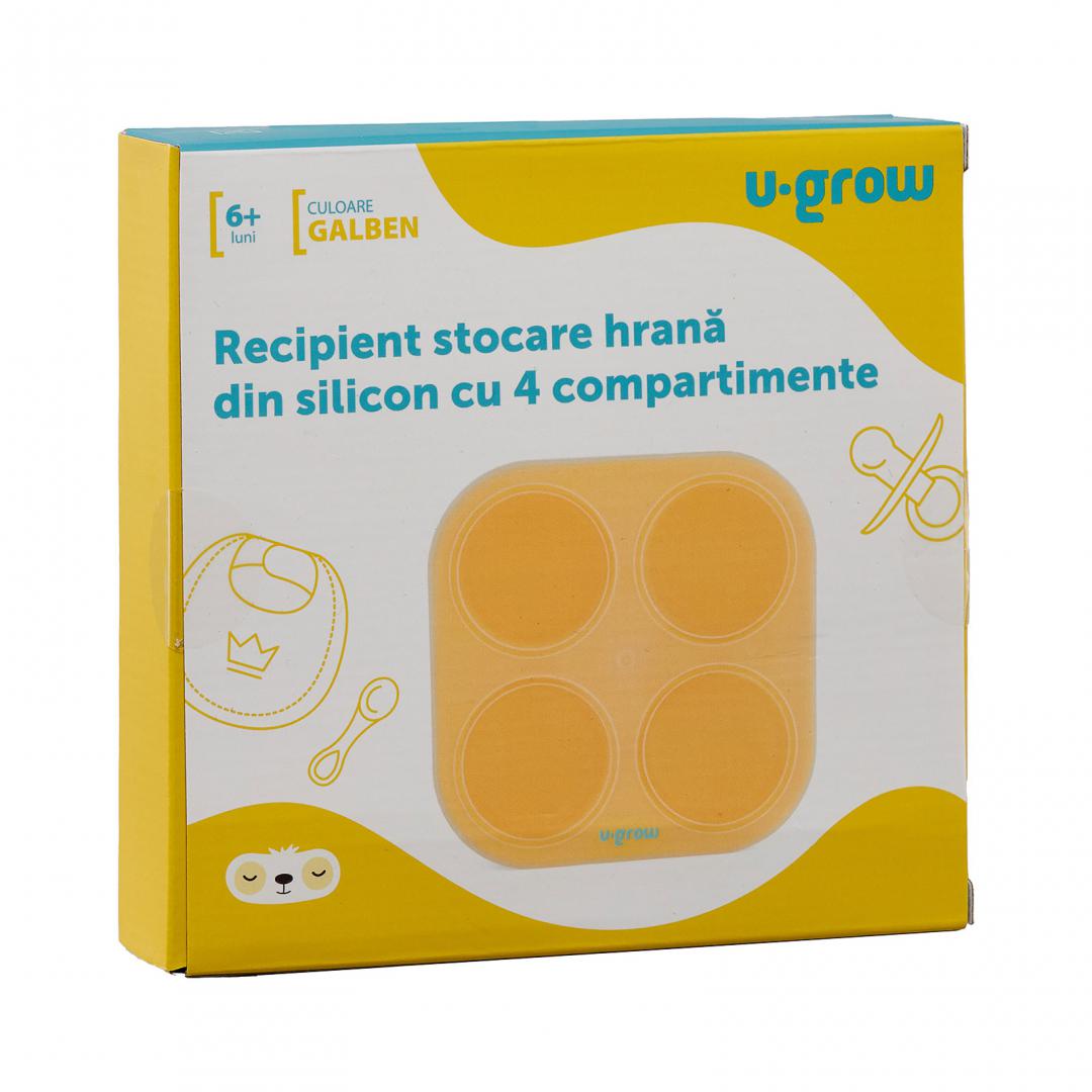 Recipient Colapsibil U-GROW 4 Compartimente 240ml - Silicon - imagine 6