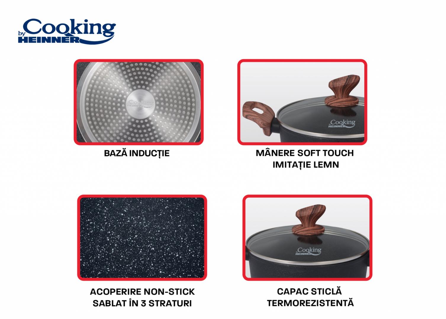 Set Gatit Heinner Malta 5 Piese Aluminiu Forjat - imagine 7