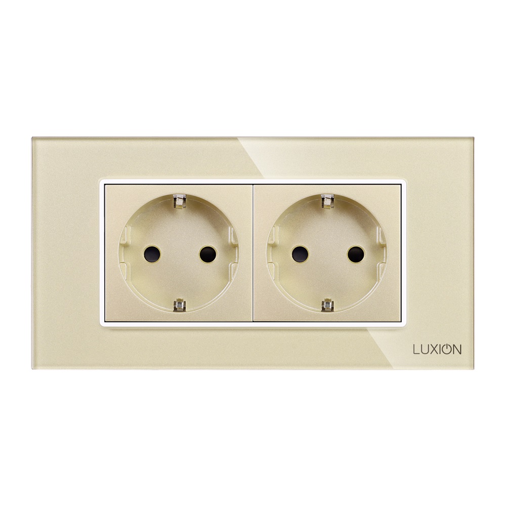 Priza Dubla Sticla Luxion 4M, Design Modern - imagine 10