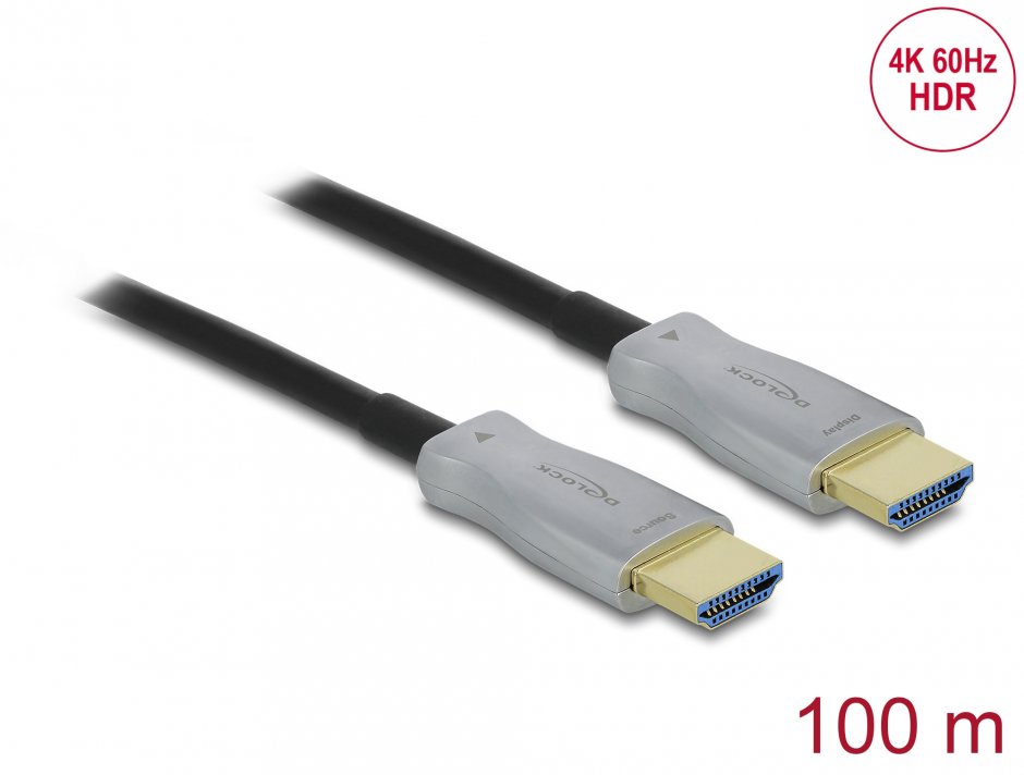 Cablu Optic Activ HDMI Delock 4K 100m