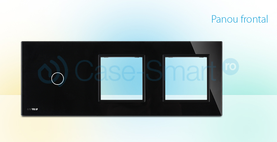 Panou Touch Livolo Sticla cu 2 Prize - imagine 7